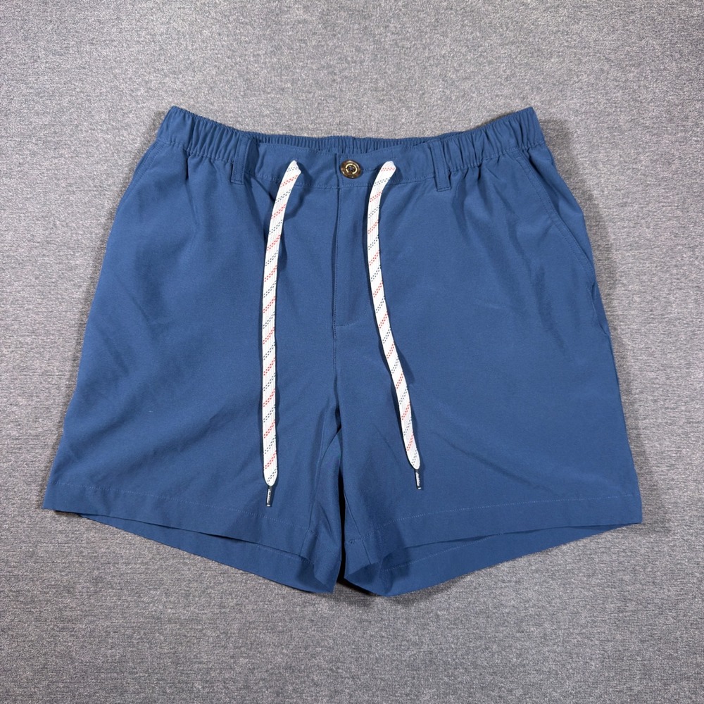 Chubbies Everywear Shorts Mens L Blue 6" Inseam Elastic Waist Stretch Casual